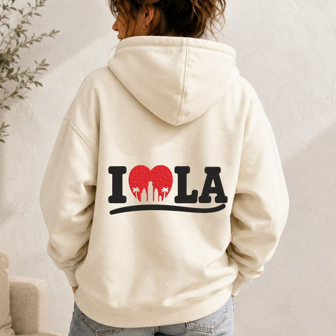 I Love LA Machine Embroidery Design – Los Angeles Heart Skyline Embroidery File Embroidery/Applique DESIGNS PatternFeed8 