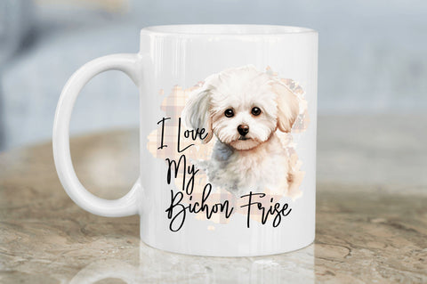 I love my Bichon Frise png design Sublimation Regulrcrative 