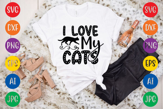 I Love My Cats SVG Rafiqul20606 
