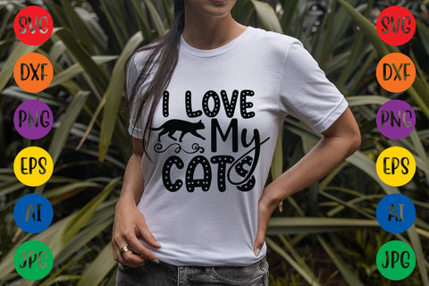 I Love My Cats SVG Rafiqul20606 
