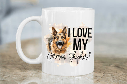 I love my German Shepherd png design Sublimation Regulrcrative 