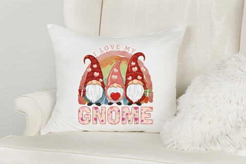 I Love My Gnome, Valentines Day Gnomes Sublimation Sublimation CraftLabSVG 