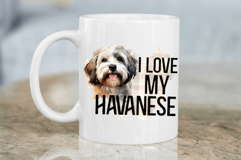 I love my Havanese png design Sublimation Regulrcrative 