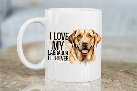 I love my Labrador Retriever png design Sublimation Regulrcrative 