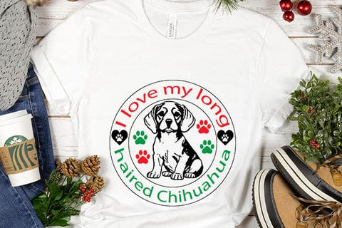 I love my long haired Chihuahua SVG Angelina750 