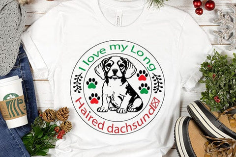 I love my Long Haired dachsund SVG Angelina750 