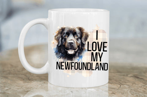 I love my Newfoundland png design Sublimation Regulrcrative 