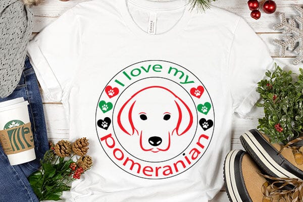 I love my pomeranian SVG Angelina750 