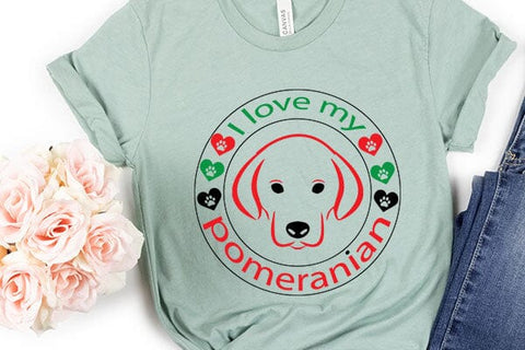 I love my pomeranian SVG Angelina750 