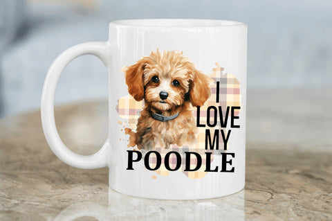 I love my Poodle png design Sublimation Regulrcrative 