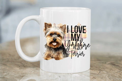 I love my Yorkshire Terrier png design Sublimation Regulrcrative 