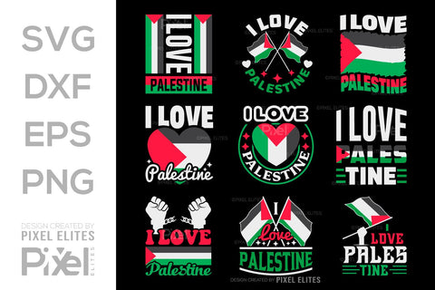 I Love Palestine SVG Free Palestine Tshirt Bundle Palestine Quote Design, PET 00359 SVG ETC Craft 