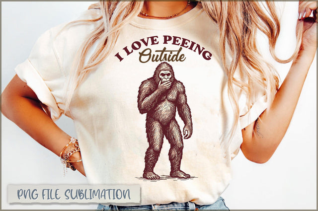 I Love Peeing Outside Sublimation Sublimation Shetara Begum 