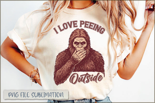 I Love Peeing Outside Sublimation Sublimation Shetara Begum 