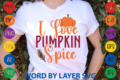 I Love Pumpkin Spice SVG DESIGN SVG Rafiqul20606 