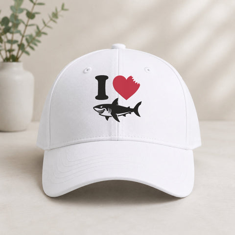 I Love Sharks Embroidery Design – Shark Bite Heart Great White Shark Machine Embroidery File Embroidery/Applique DESIGNS PatternFeed8 