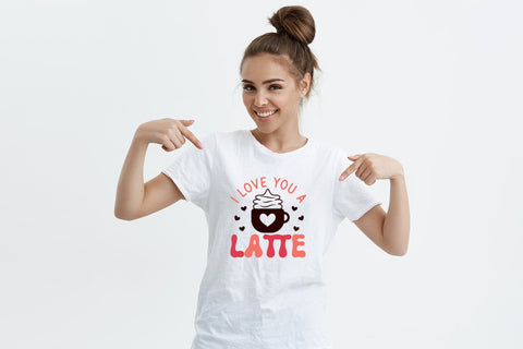 I Love You a Latte - Retro Valentines Day SVG SVG CraftLabSVG 