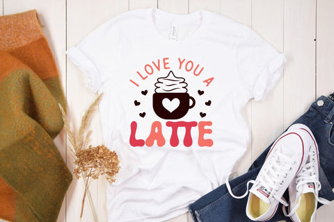 I Love You a Latte - Retro Valentines Day SVG SVG CraftLabSVG 