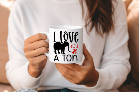 I love you a ton SVG design SVG Regulrcrative 