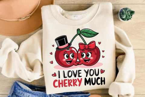 I Love You Cherry Much Sublimation Design Sublimation Regulrcrative 