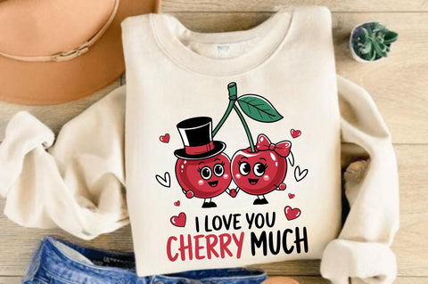I Love You Cherry Much Sublimation Design Sublimation Regulrcrative 