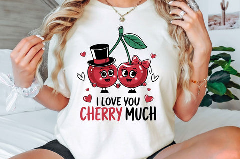 I Love You Cherry Much Sublimation Design Sublimation Regulrcrative 