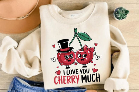 I Love You Cherry Much Sublimation Design Sublimation Regulrcrative 