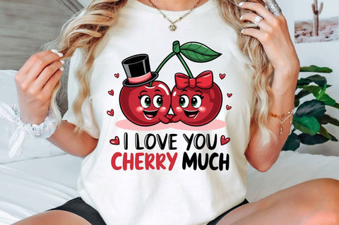 I Love You Cherry Much Sublimation Design Sublimation Regulrcrative 