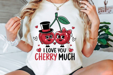 I Love You Cherry Much Sublimation Design Sublimation Regulrcrative 
