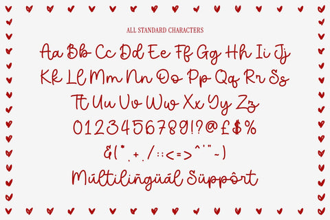 I Love You Font Mozarella 
