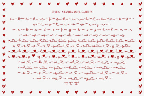 I Love You Font Mozarella 