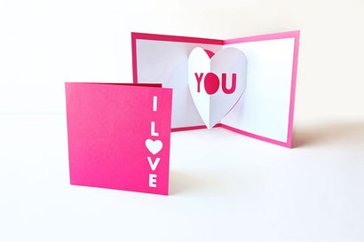 I Love You Heart Pop Up Card SVG 3D Paper Risa Rocks It 