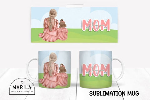 I Love You Mom Mug Wrap Design #7 Sublimation Marilakits 