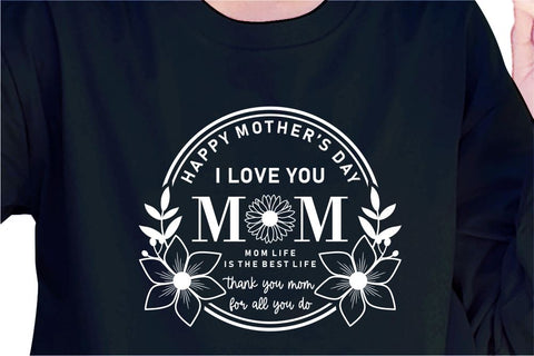 I love You Mom, Svg, Mothers Day Quotes SVG D2PUTRI Designs 