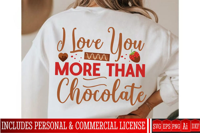 I love You More than Chocolate SVG Design,Chocolate Day SVG Design,Chocolate Day Sublimation Design,Chocolate SVG bundle,Chocolate Clipart Design SVG BlackCatsMedia 