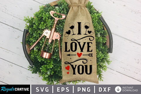 I love you SVG design SVG Regulrcrative 