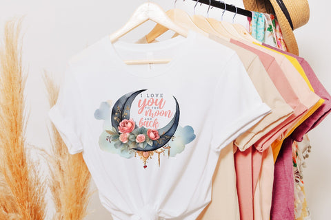 I Love You to the Moon and Back, Valentine Sublimation Sublimation CraftLabSVG 