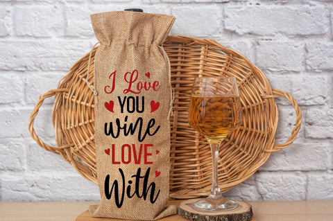 I love you wine love with Svg Design SVG Regulrcrative 