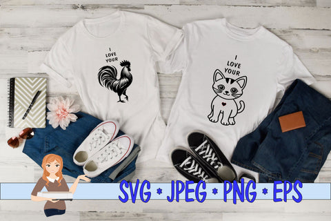 I Love Your (Couples Shirts) SVG Family Creations 