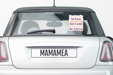 I m Actually Not Funny I Am Just Mean & People Think I Must Be Joking SVG Angelina750 