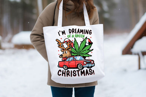 I m dreaming of a green christmas PNG Design Sublimation Designangry 