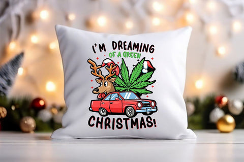 I m dreaming of a green christmas PNG Design Sublimation Designangry 