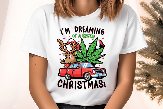 I m dreaming of a green christmas PNG Design Sublimation Designangry 