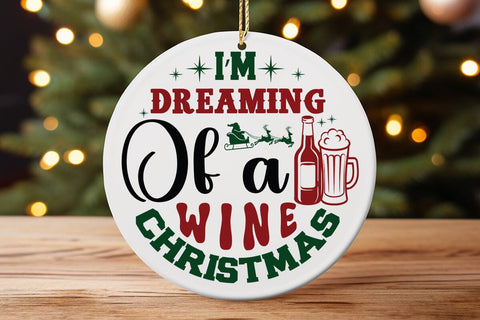 I m dreaming of a wine christmas SVG Angelina750 
