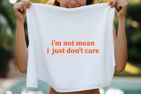 i m not mean i just don t care SVG Angelina750 