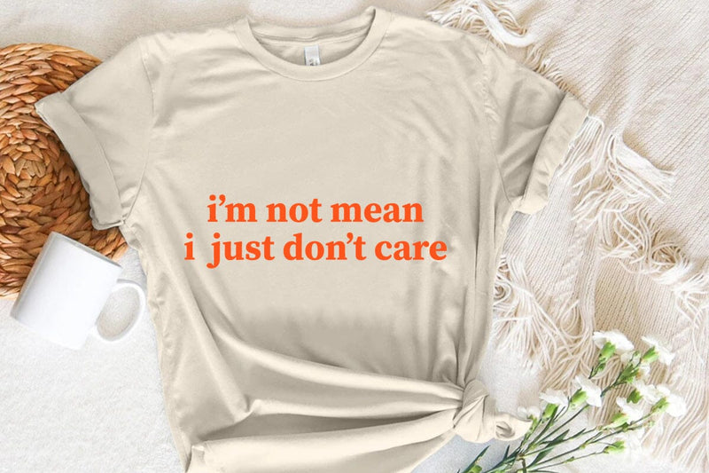 i m not mean i just don t care SVG Angelina750 