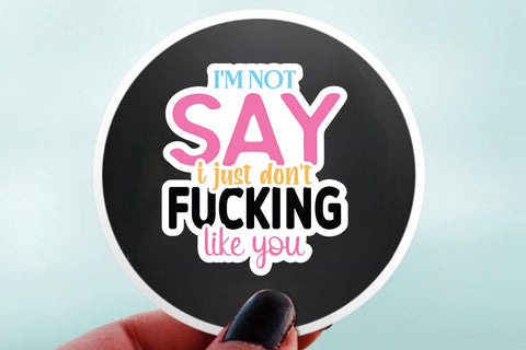 i m not say i just dont fucking like you SVG Angelina750 