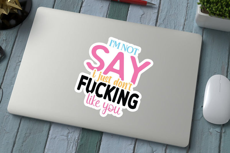 i m not say i just dont fucking like you SVG Angelina750 