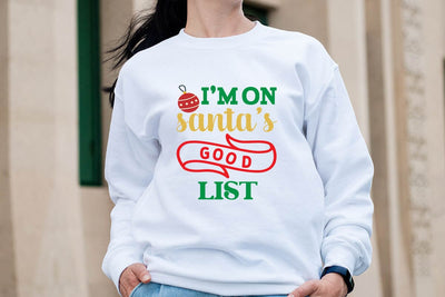 I m on santas good list SVG Angelina750 