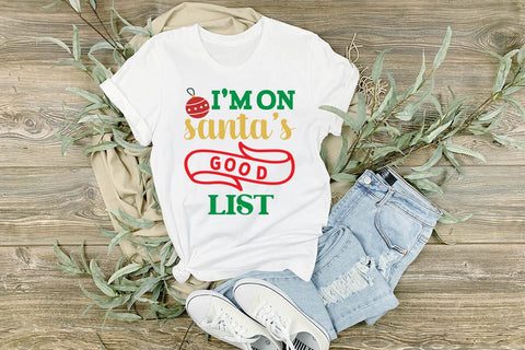 I m on santas good list SVG Angelina750 